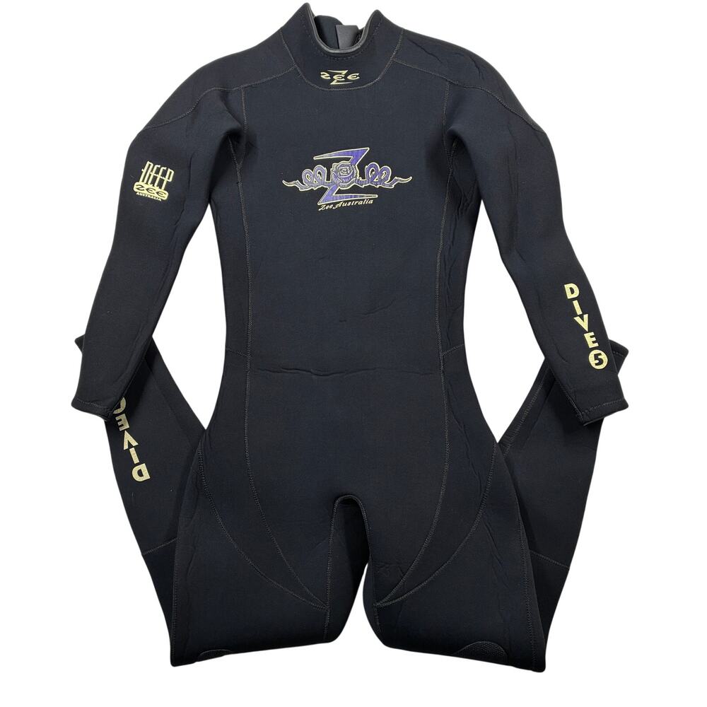 Zee Australia Wetsuit Womens 12 Black Full Body Diving Snorkeling Water Sports